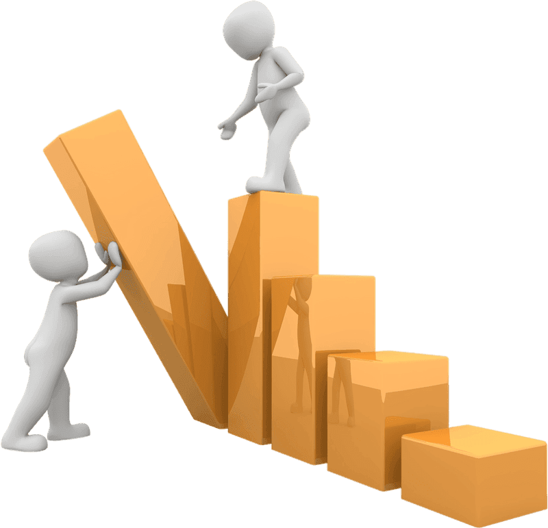 Personas progresando